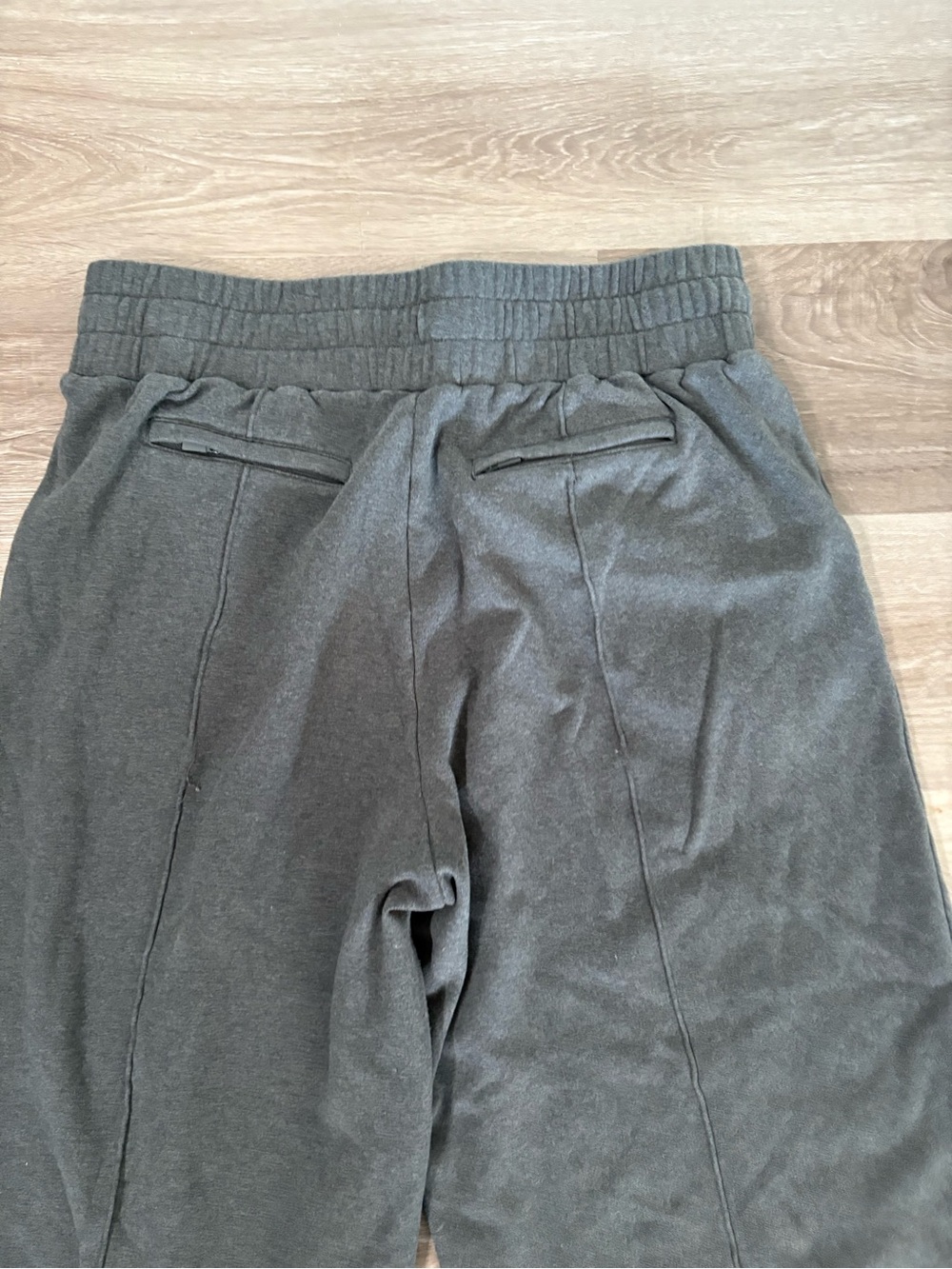 Women’s Pop flex Petite Wide-Leg Drawstring Lounge Pants - Charcoal - Picture 6 of 10
